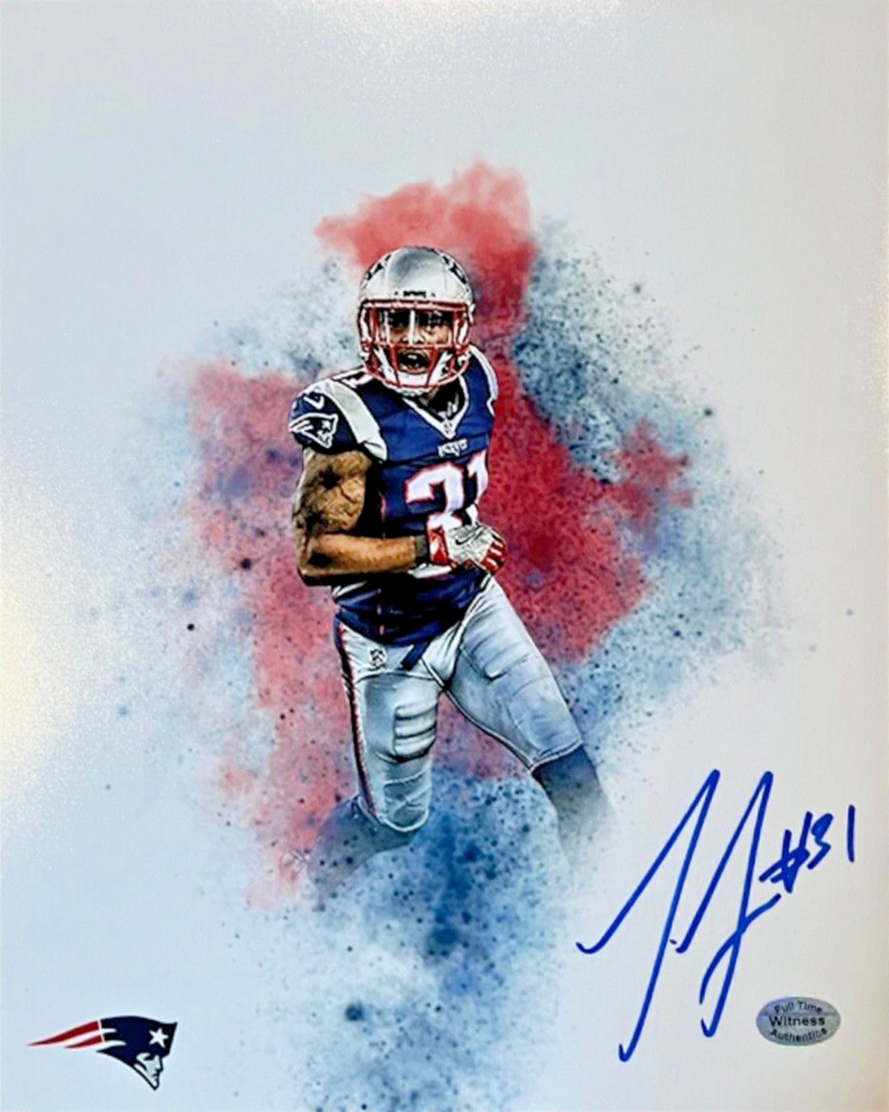 New England Patriots Jonathan Jones Signed 8x10 Photo Auto COA Super Bowl NFL